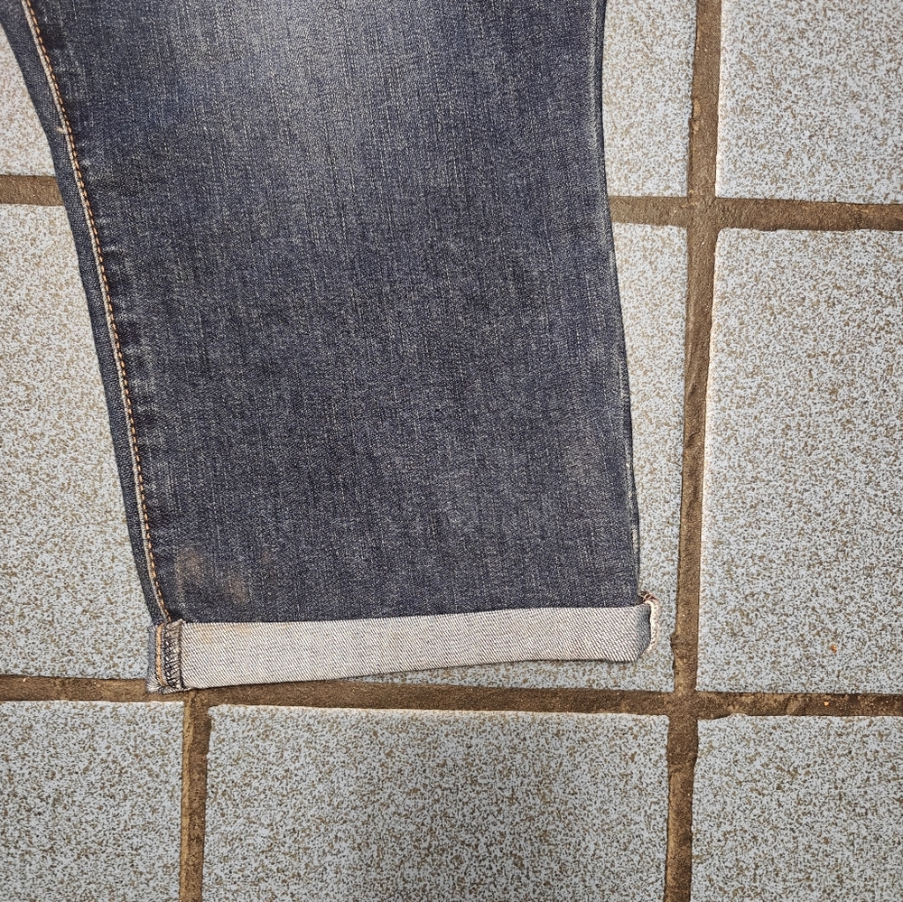 Lee Women's Regular Fit Mid Rise Capri Blue Jeans Size 18 - Picture 5 of 10